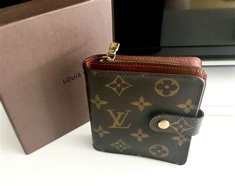 lv monogram compact wallet|monogram louis vuitton wallet.